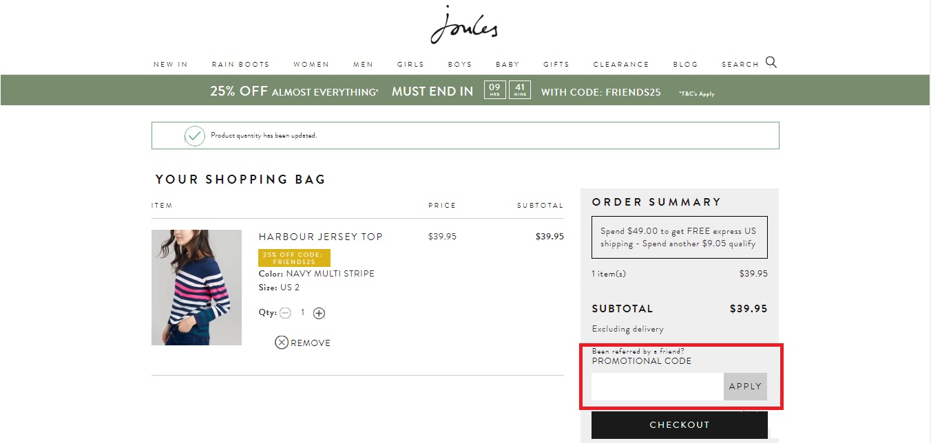 Joules Coupons